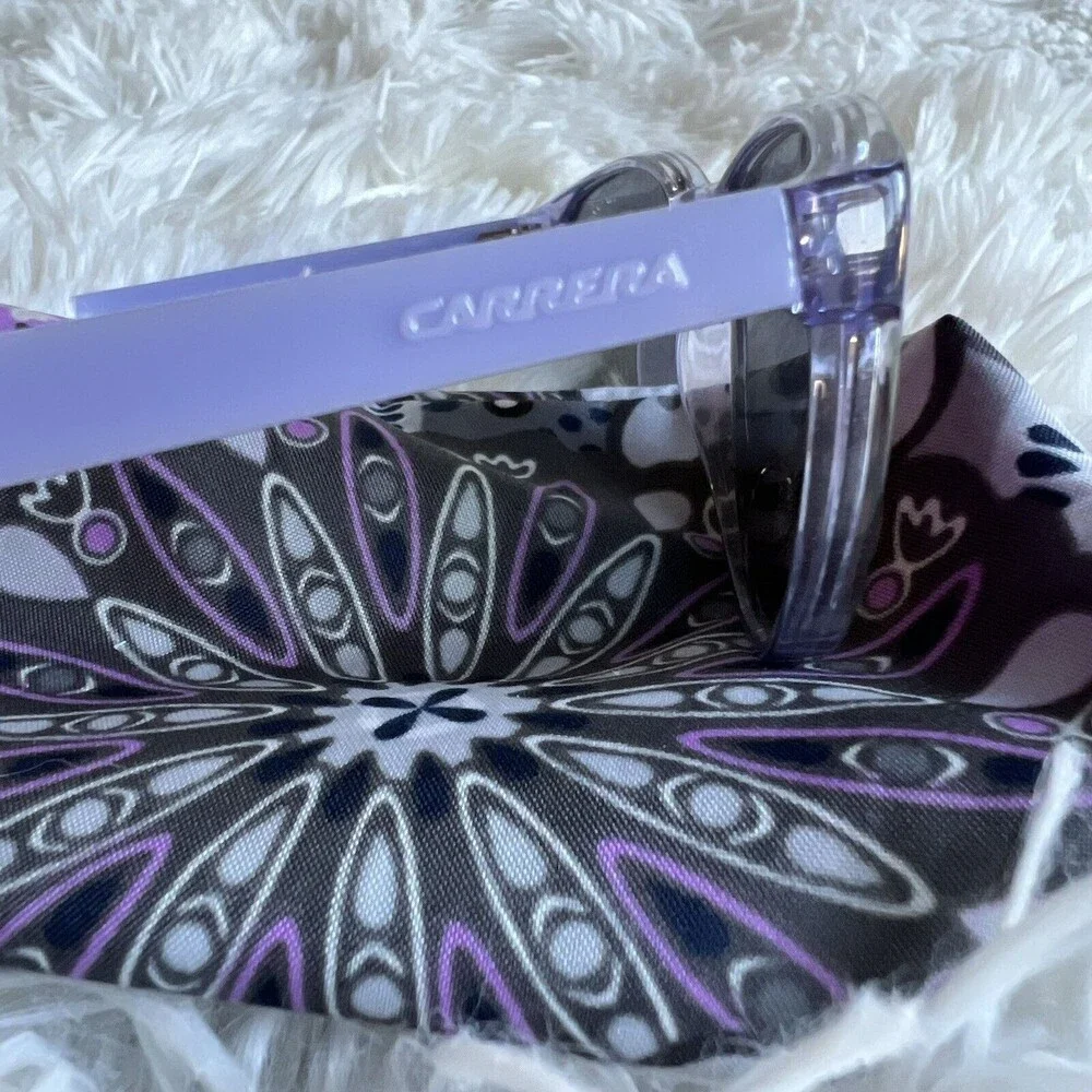 NC Carrera Sunglasses Carrerino 16 Lilac TTK E2 Green Photocro With Pouch